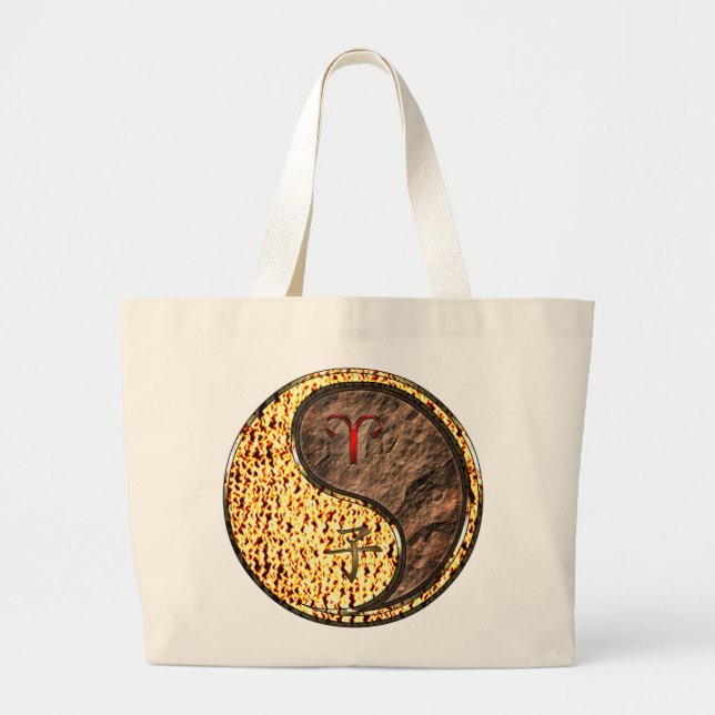 Grand Tote Bag Aries & Earth Rat (Devant)