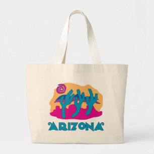 Grand Tote Bag Arizona bleu désert
