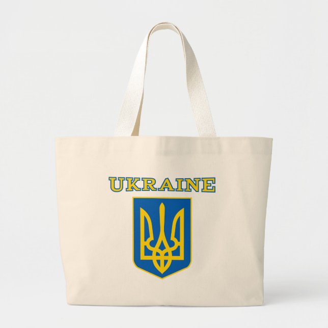Grand Tote Bag Armoiries de l'Ukraine (Devant)