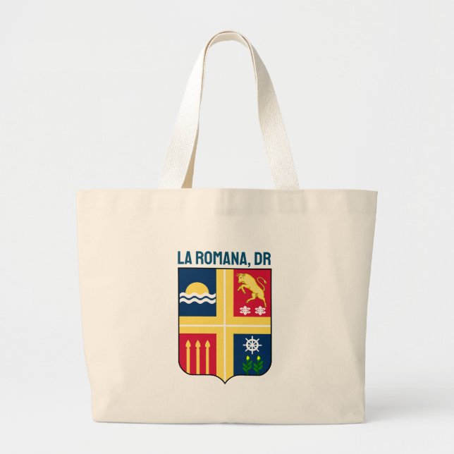 Grand Tote Bag Armoiries - La Romana, République Dominicaine (Devant)