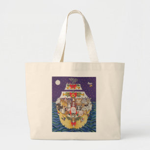 Grand Tote Bag Arrivée de Noël