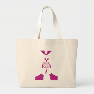 Grand Tote Bag Art de sensibilisation au cancer du sein Imprimer