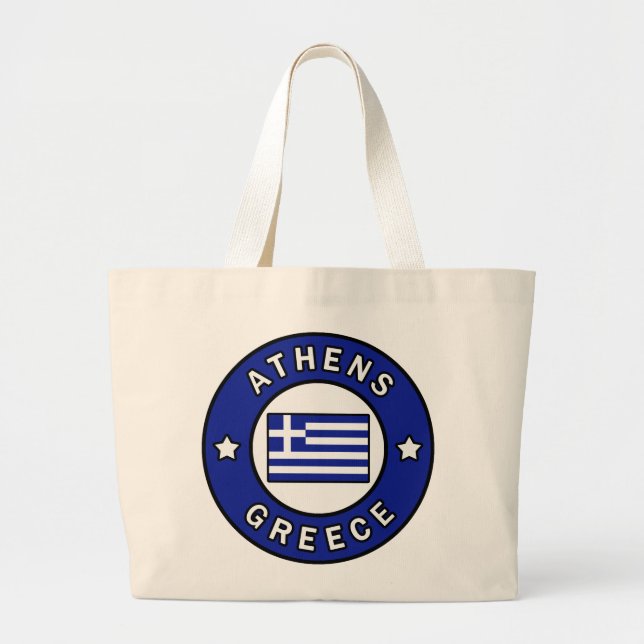 Grand Tote Bag Athènes Grèce (Devant)