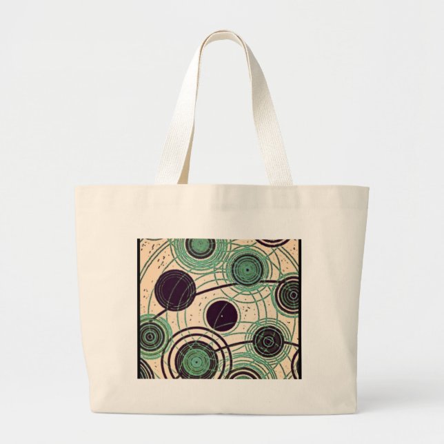 Grand Tote Bag atomes et électrons (Devant)