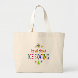 Grand Tote Bag Au sujet du patinage de glace
