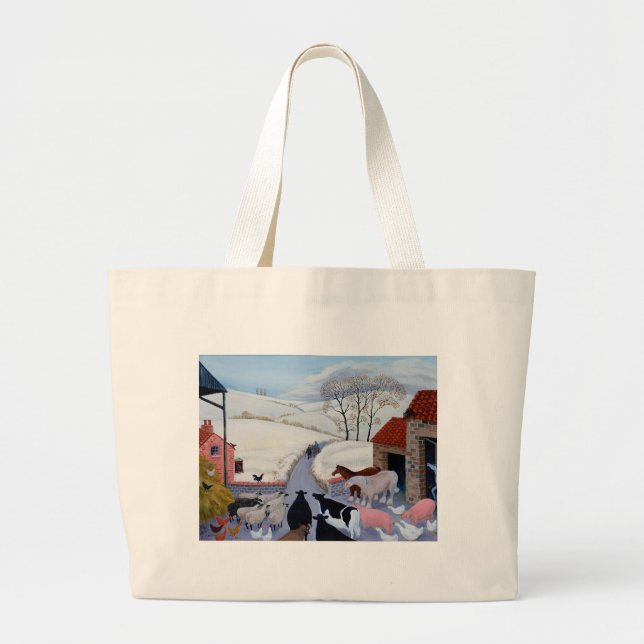 Grand Tote Bag Aucune pièce à l'auberge (Devant)