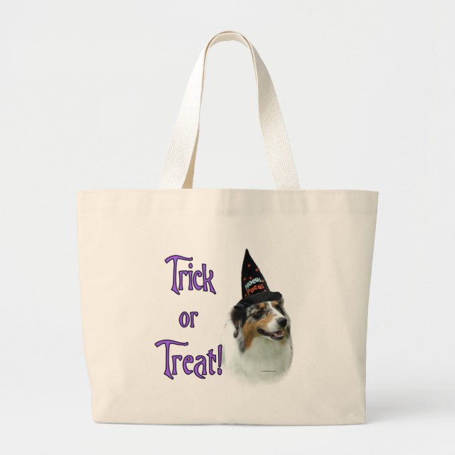 Grand Tote Bag Australian Shepherd Trick (Devant)