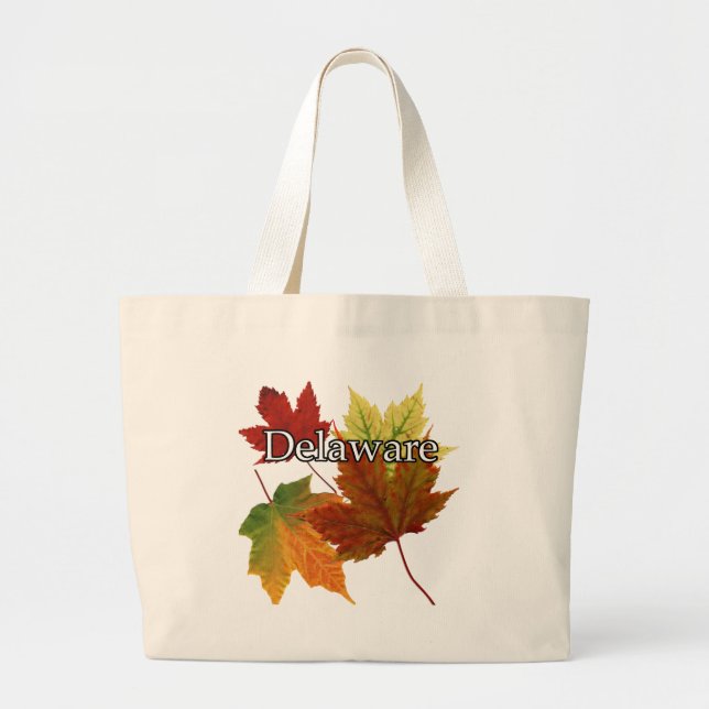 GRAND TOTE BAG AUTOMNE LAISSE DANS LE RETARD (Devant)