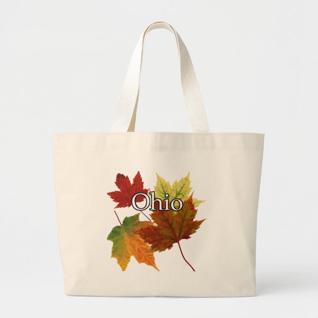 GRAND TOTE BAG AUTOMNE QUITTE EN OHIO (Devant)