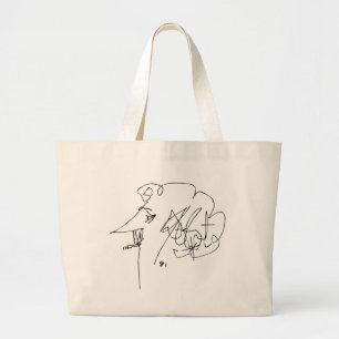 Grand Tote Bag Autoportrait de Kurt Vonnegut
