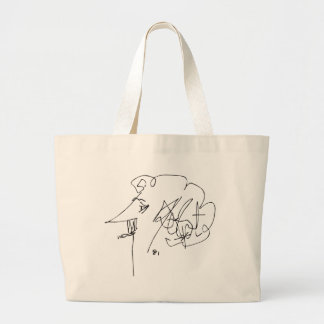 Grand Tote Bag Autoportrait de Kurt Vonnegut