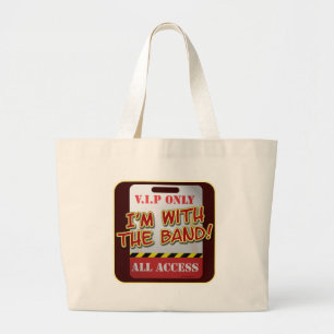 Grand Tote Bag Avec la passe en coulisses de la bande