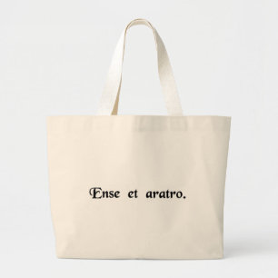 Grand Tote Bag Avec l'épée et la charrue