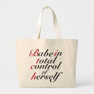 Grand Tote Bag Babe au contrôle Fourre-tout