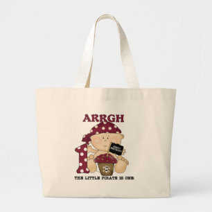 Grand Tote Bag Baby Pirate 1er Anniversaire Tshirts et cadeaux