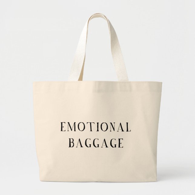 Grand Tote Bag Bagages émotifs (Devant)