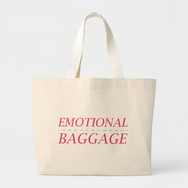 Grand Tote Bag Bagages émotionnels (Devant)