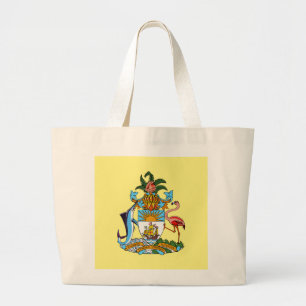 Grand Tote Bag Bahamas avec armoiries (Paradis des Caraïbes)