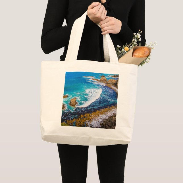 Grand Tote Bag Baie De Roaring À Nugget Point (Devant (produit))