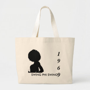 Grand Tote Bag balancez la dame, l'OSCILLATION de PHI