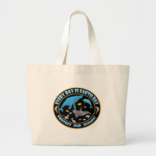 Grand Tote Bag Baleines et dauphins