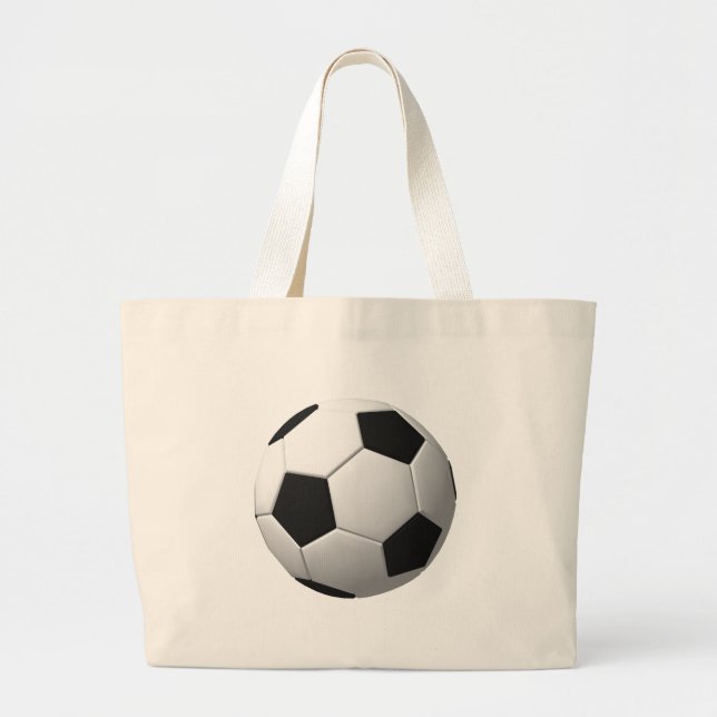 Grand Tote Bag Ballon de football : (Devant)