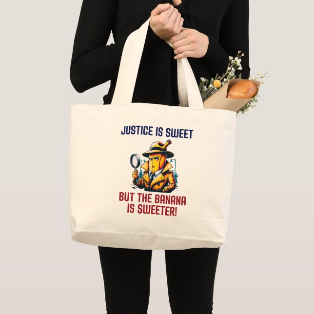 Grand Tote Bag Banane détective dans le manteau de tranchée solut (Devant (produit))