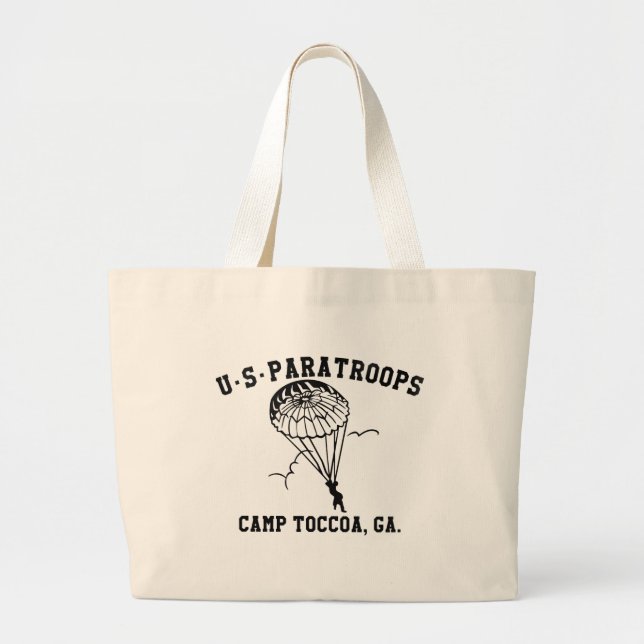 Grand Tote Bag Band of Brothers Currahee US Parachutiste Toccoa (Devant)