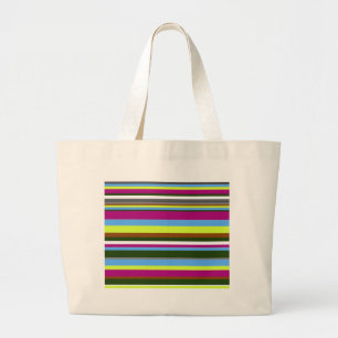 Grand Tote Bag Bande de concepteur Customisé coloré