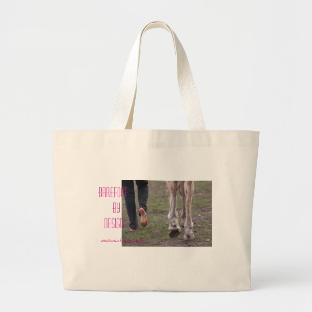 Grand Tote Bag Barefoot par conception (Devant)