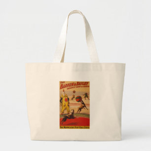 Grand Tote Bag Barnum et chiens merveilleux du football de Bailey