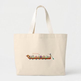Grand Tote Bag Bateau de dragon - dragons du feu