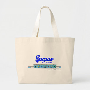 Grand Tote Bag Bazar extérieur Circa 1960