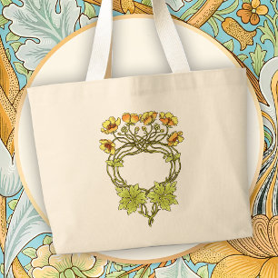 Grand Tote Bag Beau motif floral Art nouveau