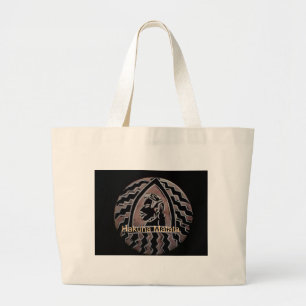 Grand Tote Bag Beauté africaine : Bongo Massai Portrait Art Triba