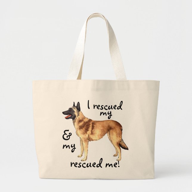 Grand Tote Bag Belge Malinois de délivrance (Devant)