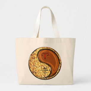 Grand Tote Bag Bélier et Cheval du bois