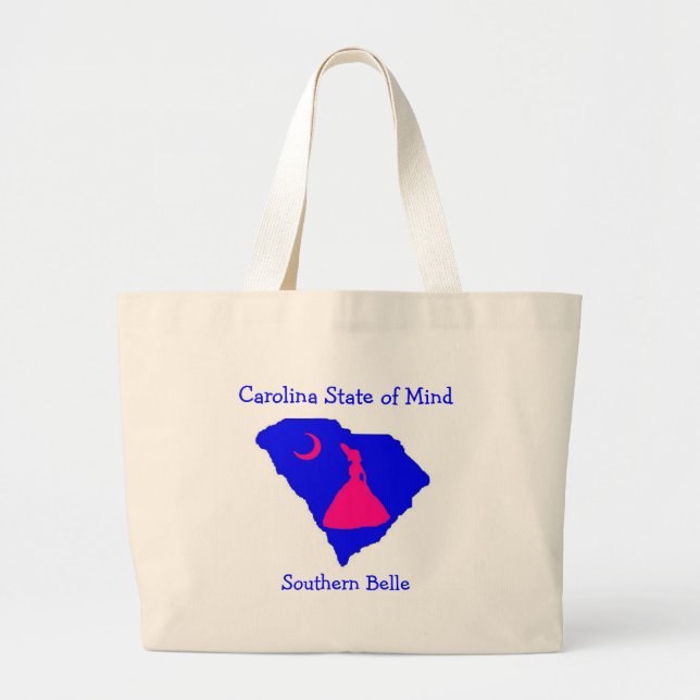 Grand Tote Bag belle du sud de csom, stat de la Caroline… - (Devant)