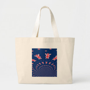 Grand Tote Bag Belle Nouvelle-Zélande Drapeau Art Design