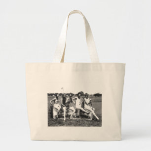 Grand Tote Bag Belles Beautés De Baignade Sur Glace