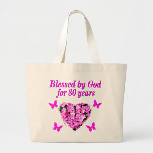 GRAND TOTE BAG BÉNÉFICIÉ PAR DIEU PENDANT 80 ANS DE CONCEPTION