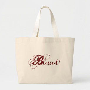 Grand Tote Bag Béni ! Jumbo Fourre-tout (rouge)