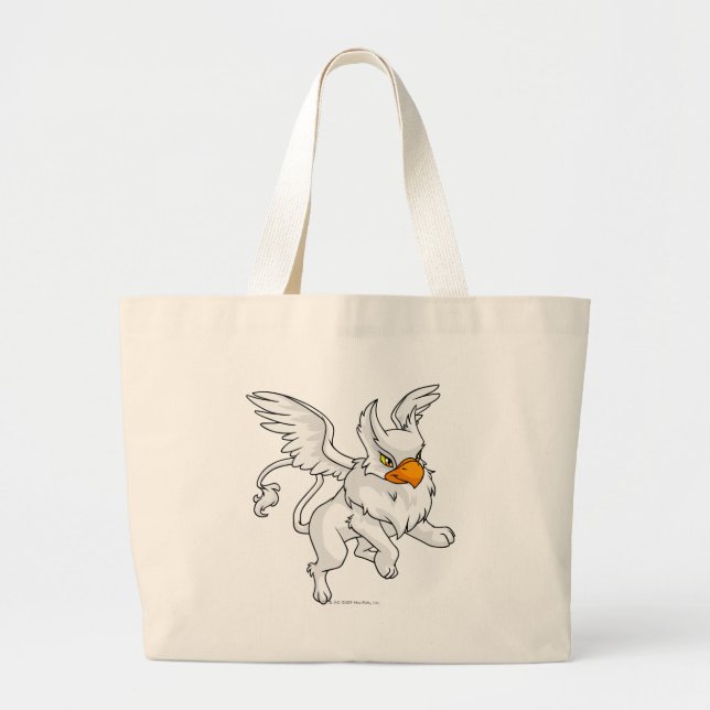 Grand Tote Bag Blanc d'aire (Devant)