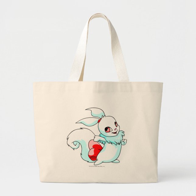 Grand Tote Bag Blanc d'Usul (Devant)