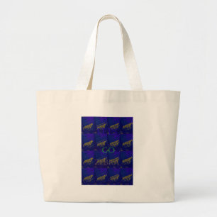 Grand Tote Bag Blench Safari Lets Go Zebra Hakuna Matata