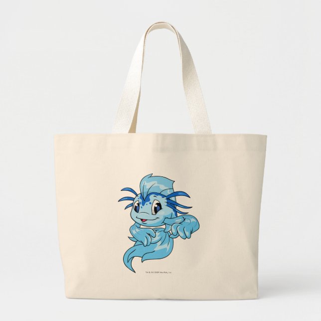 Grand Tote Bag Bleu de Koi (Devant)