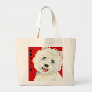 Grand Tote Bag Bloc de couleurs Westie