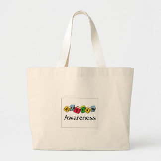 Grand Tote Bag Blocs d'autisme
