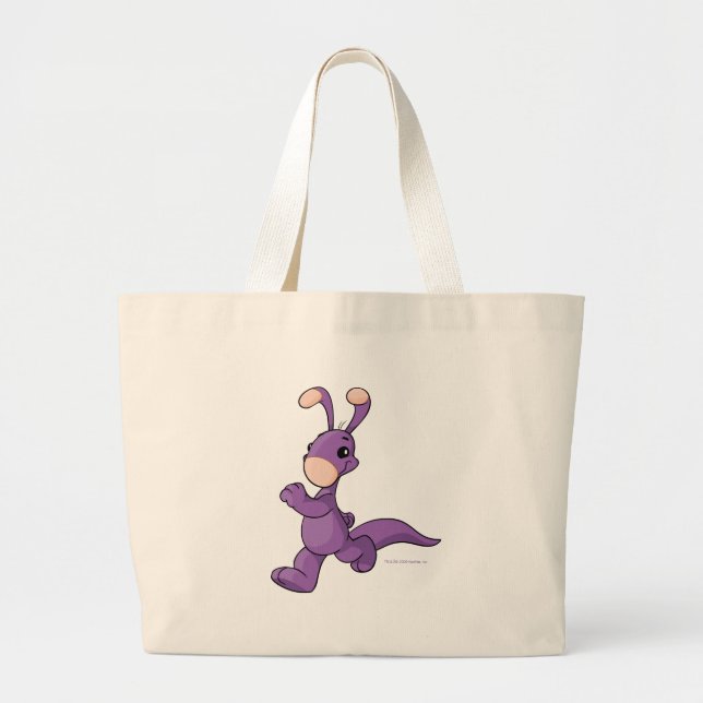 Grand Tote Bag Blumaroo pourpre de marche (Devant)