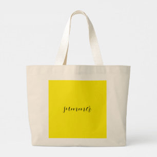 Grand Tote Bag Bol jaune ensoleillé été